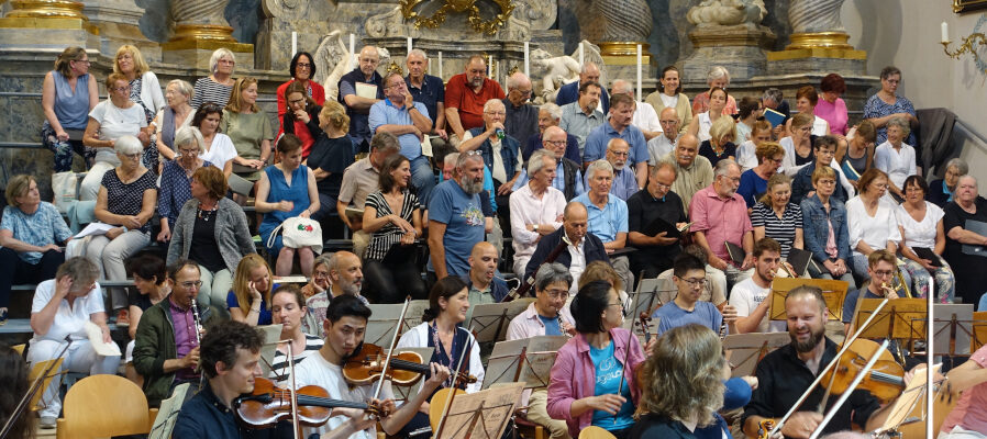 Orchesterprobe zur Schöpfung am 26. Juni 2022