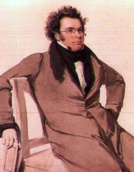 Franz Schubert 1825, nach Aquarell von Wilhelm August Rieder; © Wikimedia