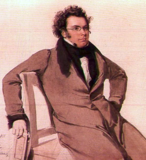 Franz Schubert 1825, nach Aquarell von Wilhelm August Rieder; © Wikimedia