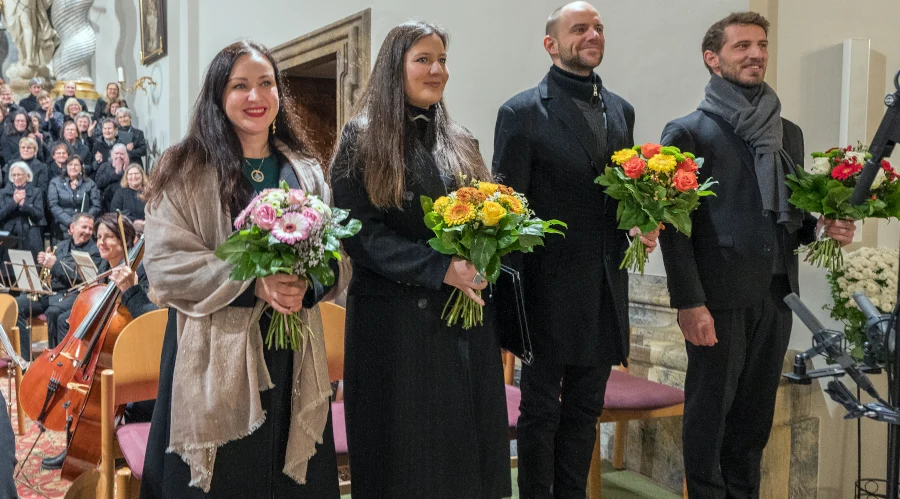 Herbstkonzert 2024: Tetiana MIYUS, Neira MUHIĆ, Mario LERCHENBERGER und Philipp SCHÖLLHORN als Solisten