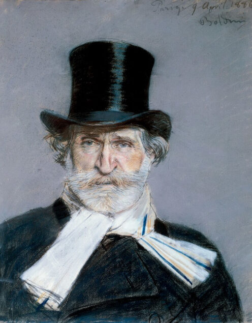 Portrait von Giuseppe Verdi (1886); Giovanni Boldini; © Wikimedia